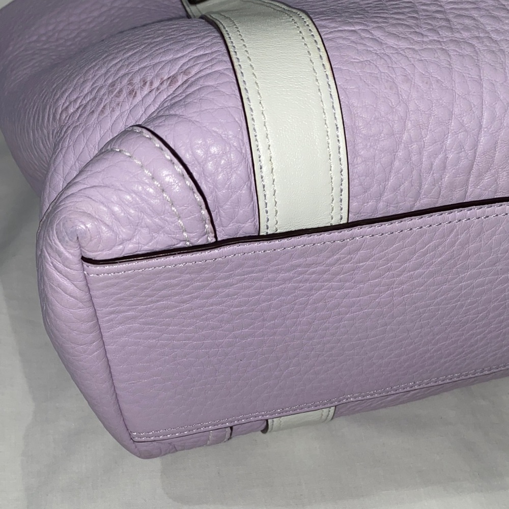 Coach F10692 Lavender and White Tote Bag - Picture 9 of 10